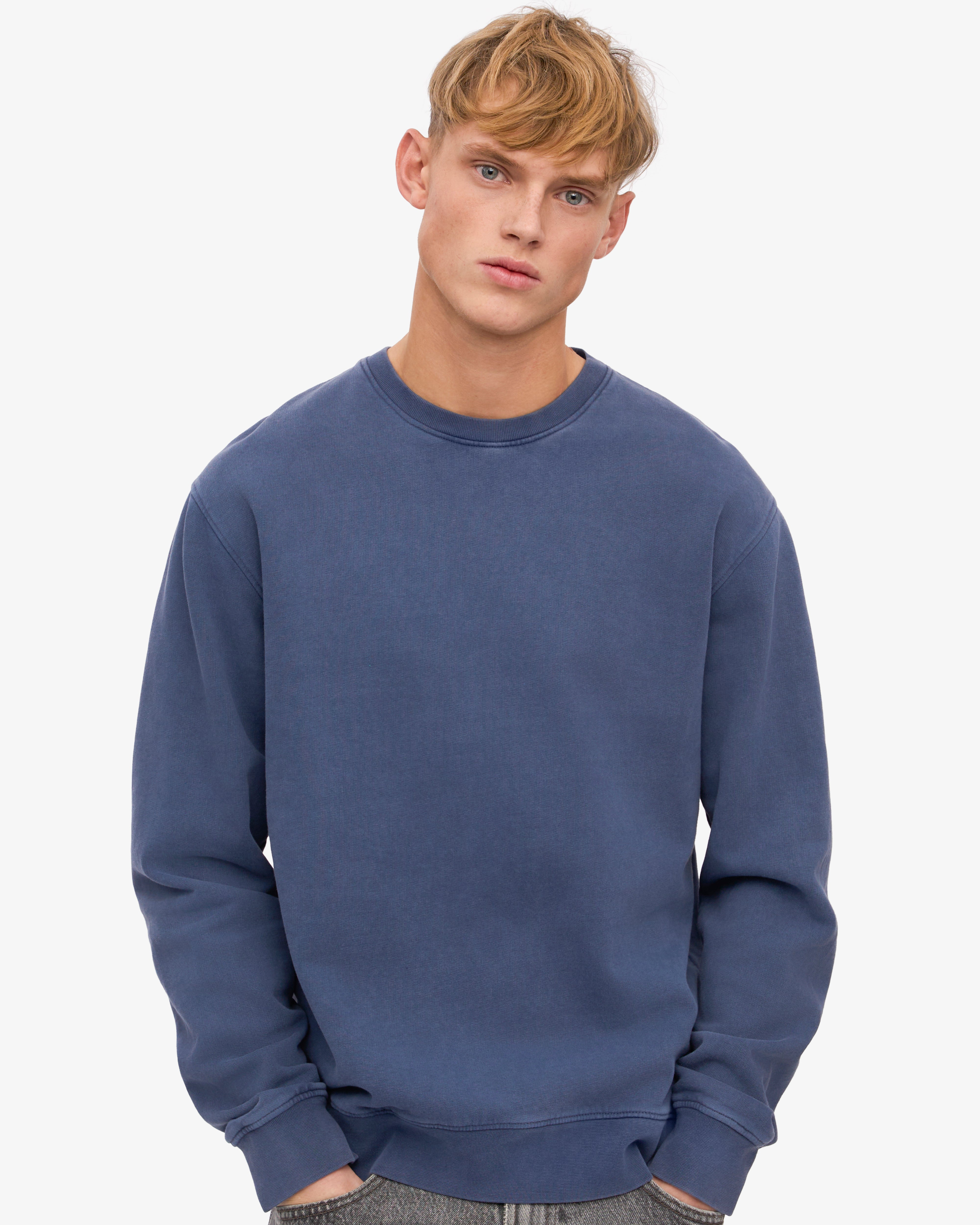 Colorful Standard Classic Organic Crew, Neptune Blue