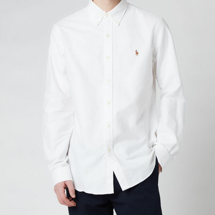 Polo Ralph Lauren Slim Fit Oxford Long Sleeve Shirt Bsr White