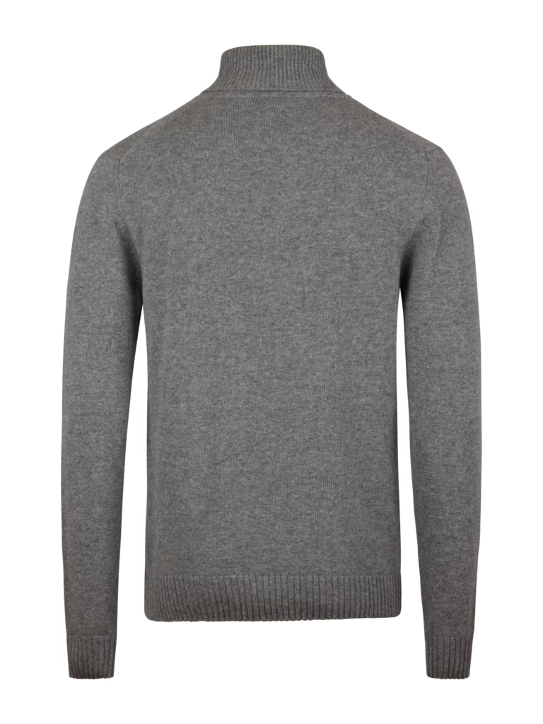 SWEATER KNITTED ROLLNECK CARDED MERINO WOOL