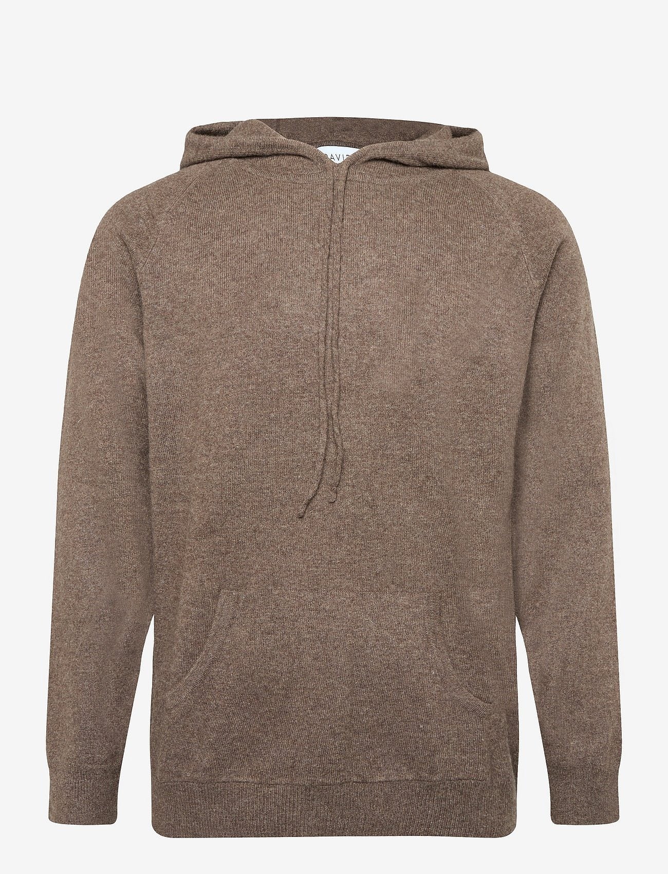 MAN FRONT POCKET HOODIE CACAO