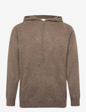 MAN FRONT POCKET HOODIE CACAO