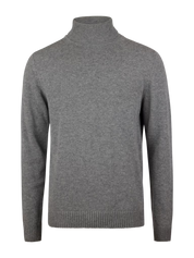 SWEATER KNITTED ROLLNECK CARDED MERINO WOOL