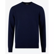 SWEATER KNITTED CREW NECK CARDED MERINO WOOL