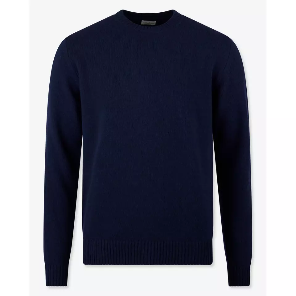 SWEATER KNITTED CREW NECK CARDED MERINO WOOL