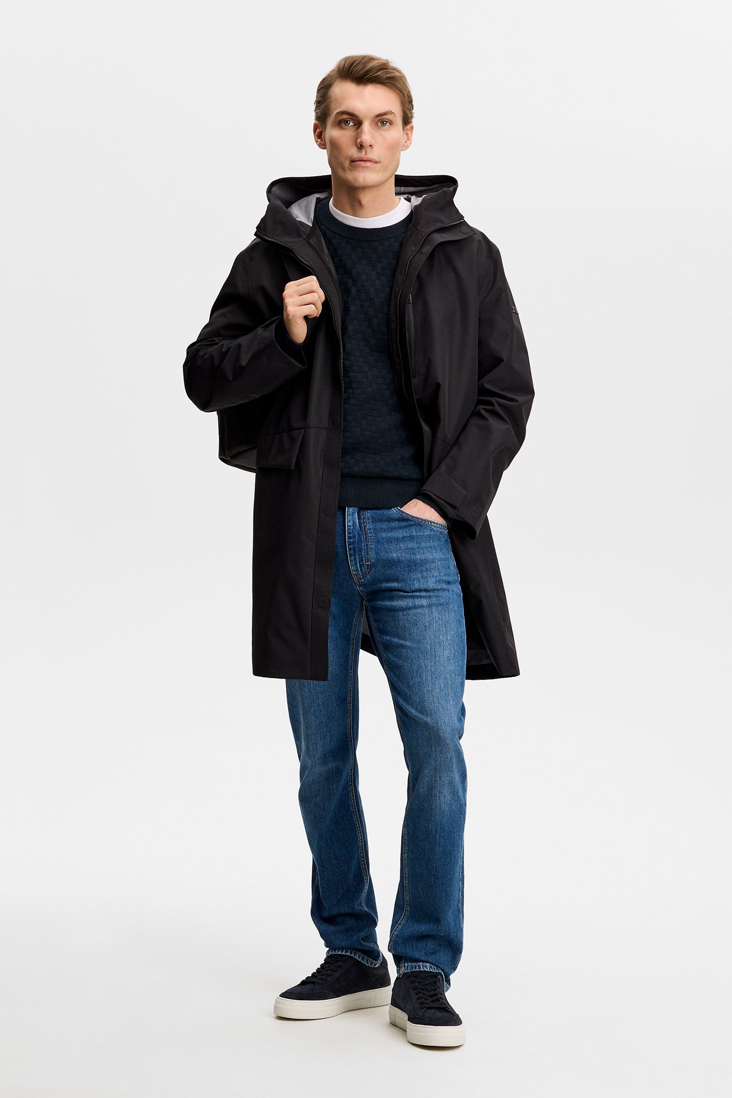 J.Lindeberg Arthur Knit Org Cotton, Jl Navy