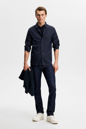 JAX RINSED SLIM JEANS DARK BLUE 6677
