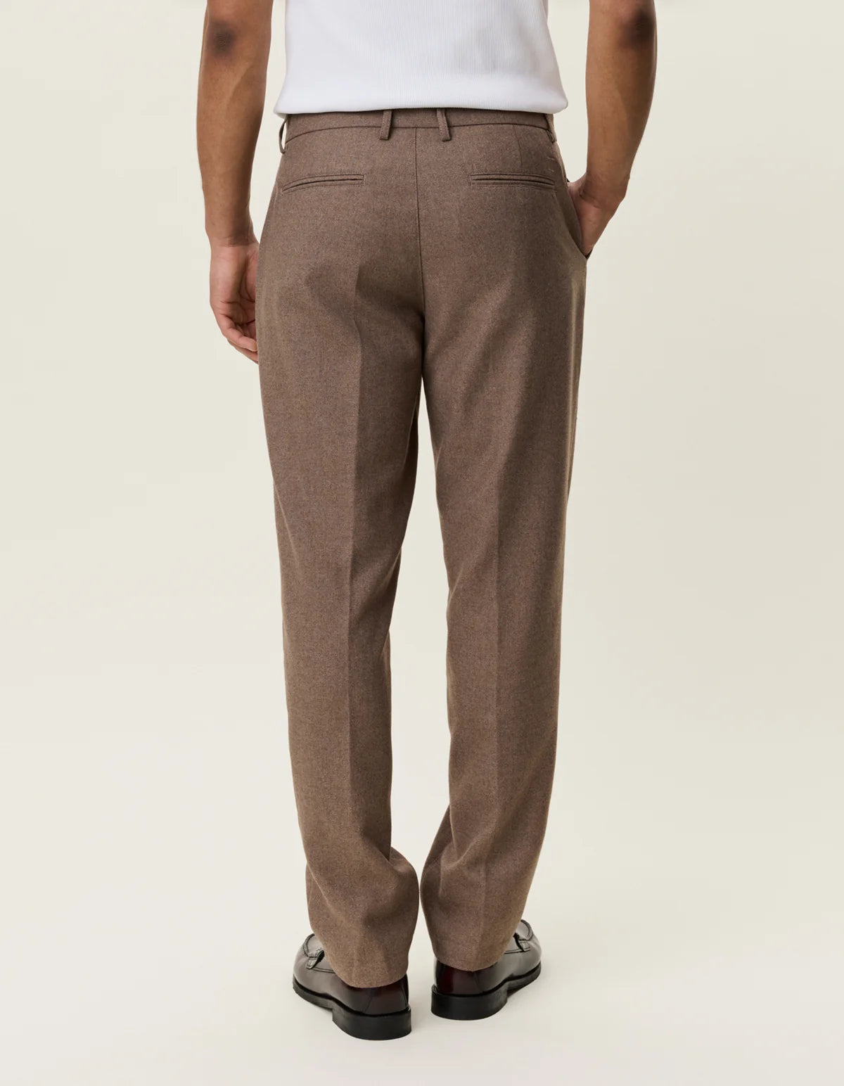 WOOL REG SUIT PANTS