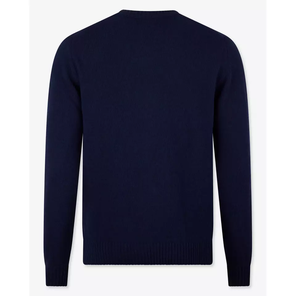 SWEATER KNITTED CREW NECK CARDED MERINO WOOL