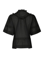 Evienne S Voile Top - 100 BLACK