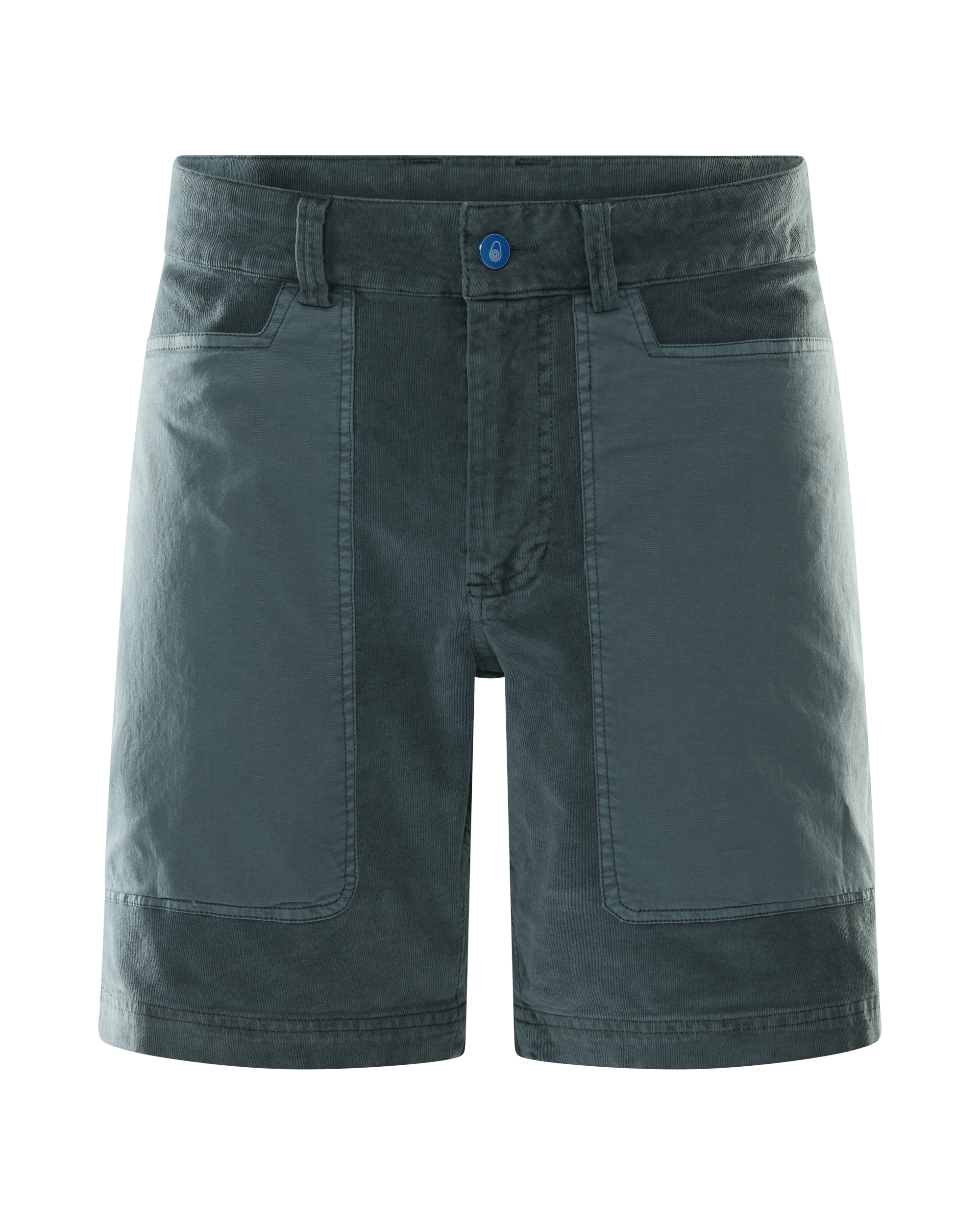 BLOCKED CORDUROY SHORTS 617 SEA BLUE