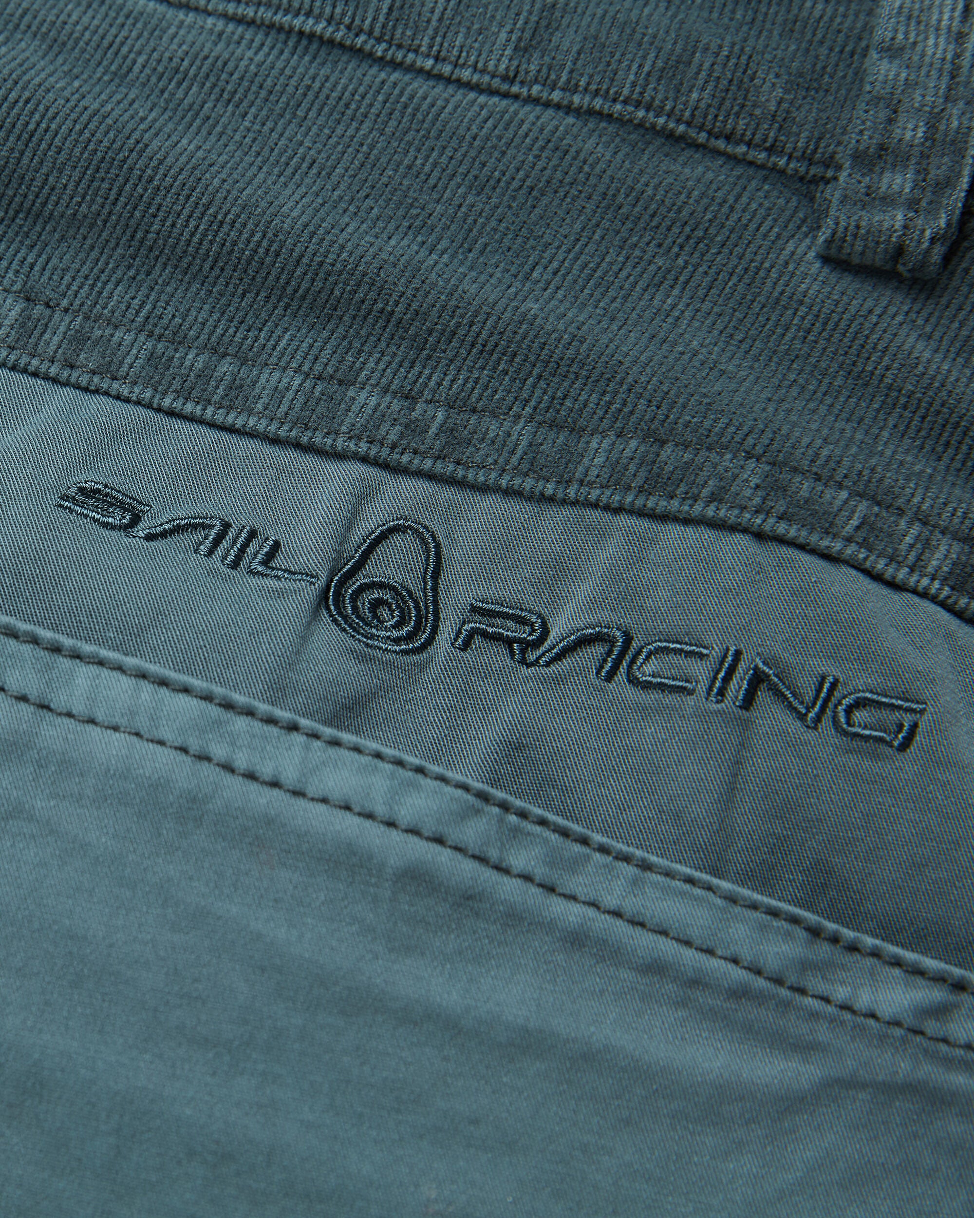 BLOCKED CORDUROY SHORTS 617 SEA BLUE