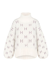 Hést Fam Short Sweater Vanilla Ice