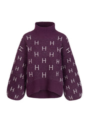 Hést Fam Short Sweater Potent Purple