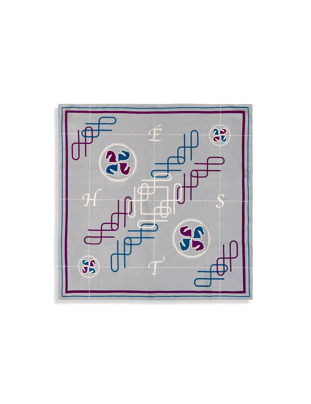 Hést Annie Silk Scarf Small Grey