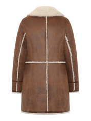 DEBBIE COAT FAUX SUEDE SHEARLING