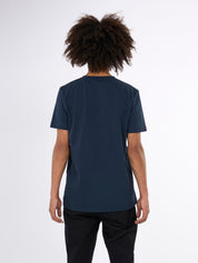 Knowledge Cotton Apparel Regular Trademark Chest Print T-shirt 1001 Total Eclipse