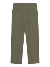 Knowledge Cotton Apparel Fig Loose Linen Pants 1068 Burned Olive