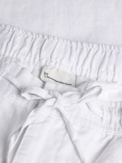 Knowledge Cotton Apparel Fig Loose Linen Pants 1010 Bright White