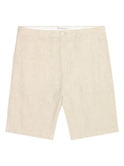 Knowledge Cotton Apparel Chuck Regular Linen Shorts 1449 Yarndyed Light Feather Gray