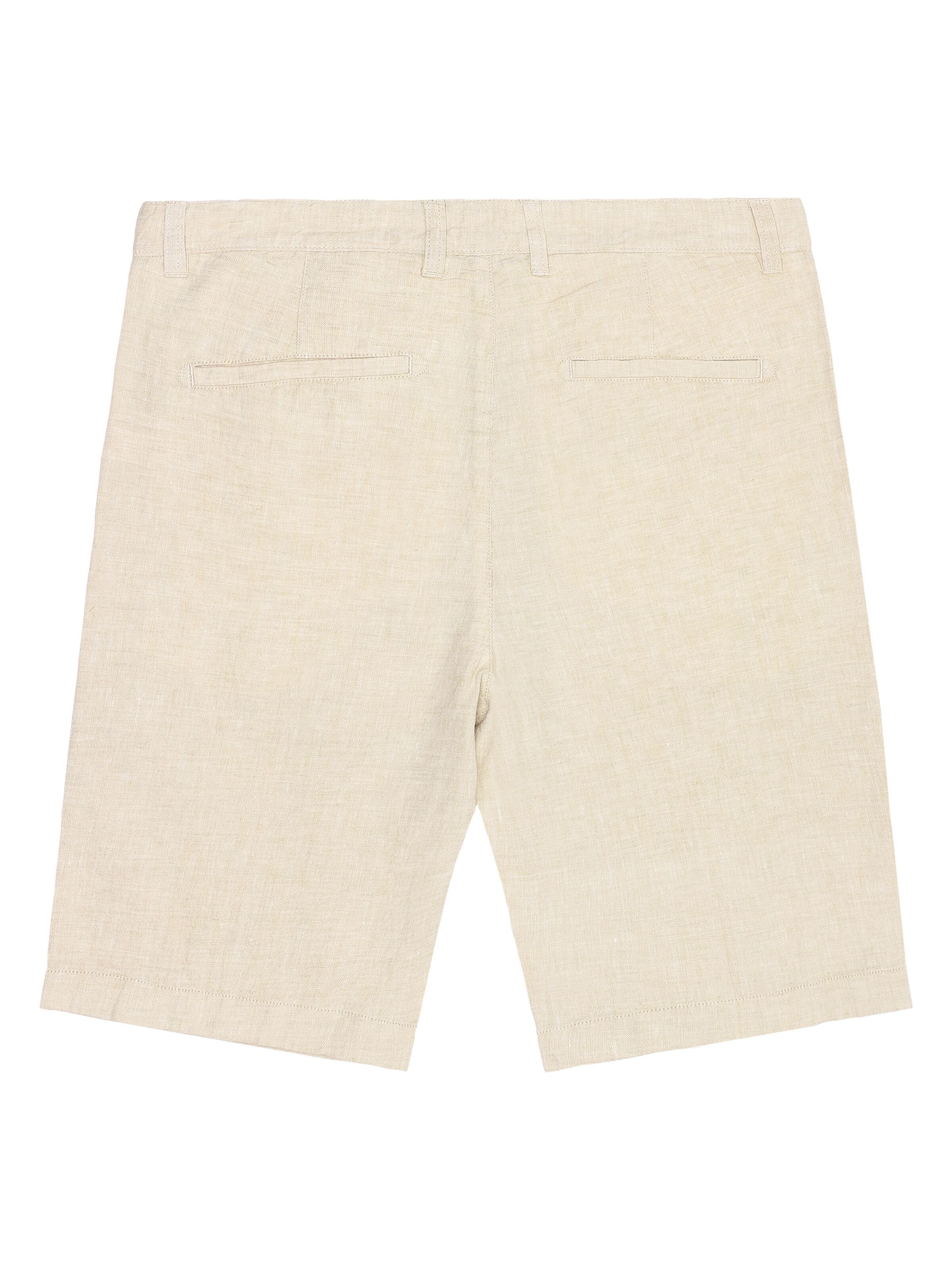 Knowledge Cotton Apparel Chuck Regular Linen Shorts 1449 Yarndyed Light Feather Gray