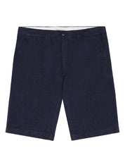 Knowledge Cotton Apparel Chuck Regular Linen Shorts 1450 Yarndyed Total Eclipse