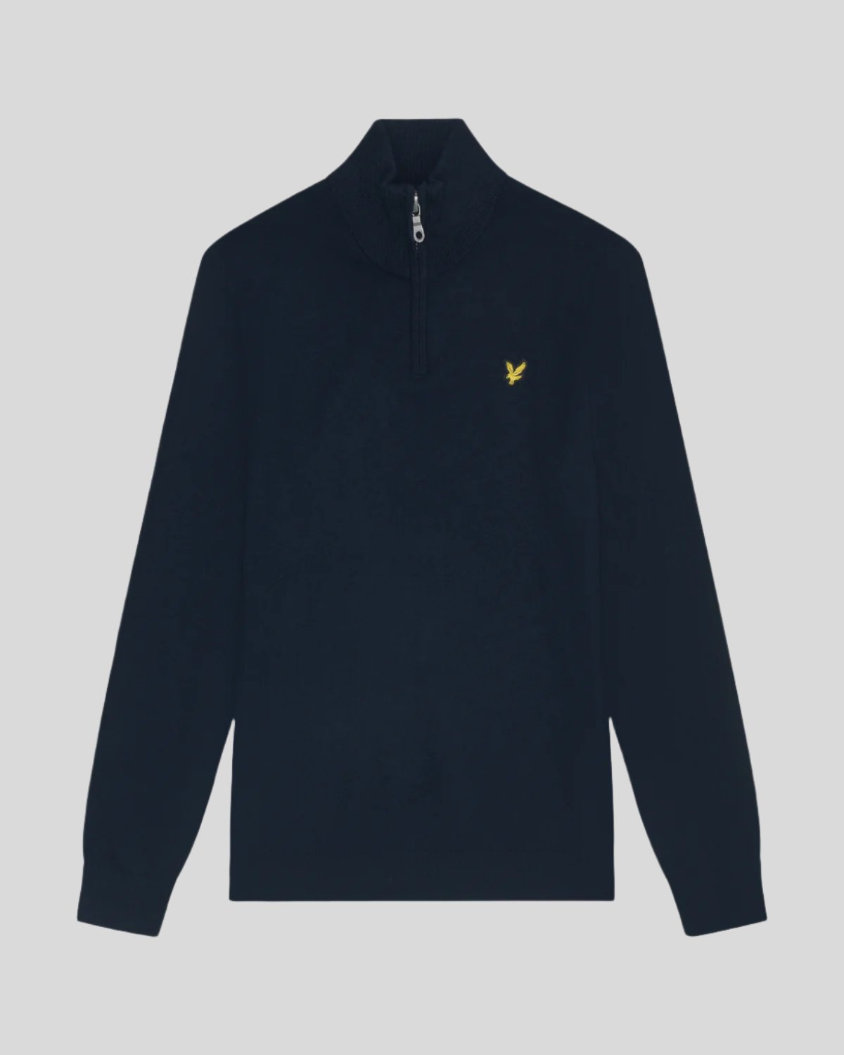 Lyle & Scott Cotton Merino Quarter Zip, Dark Navy