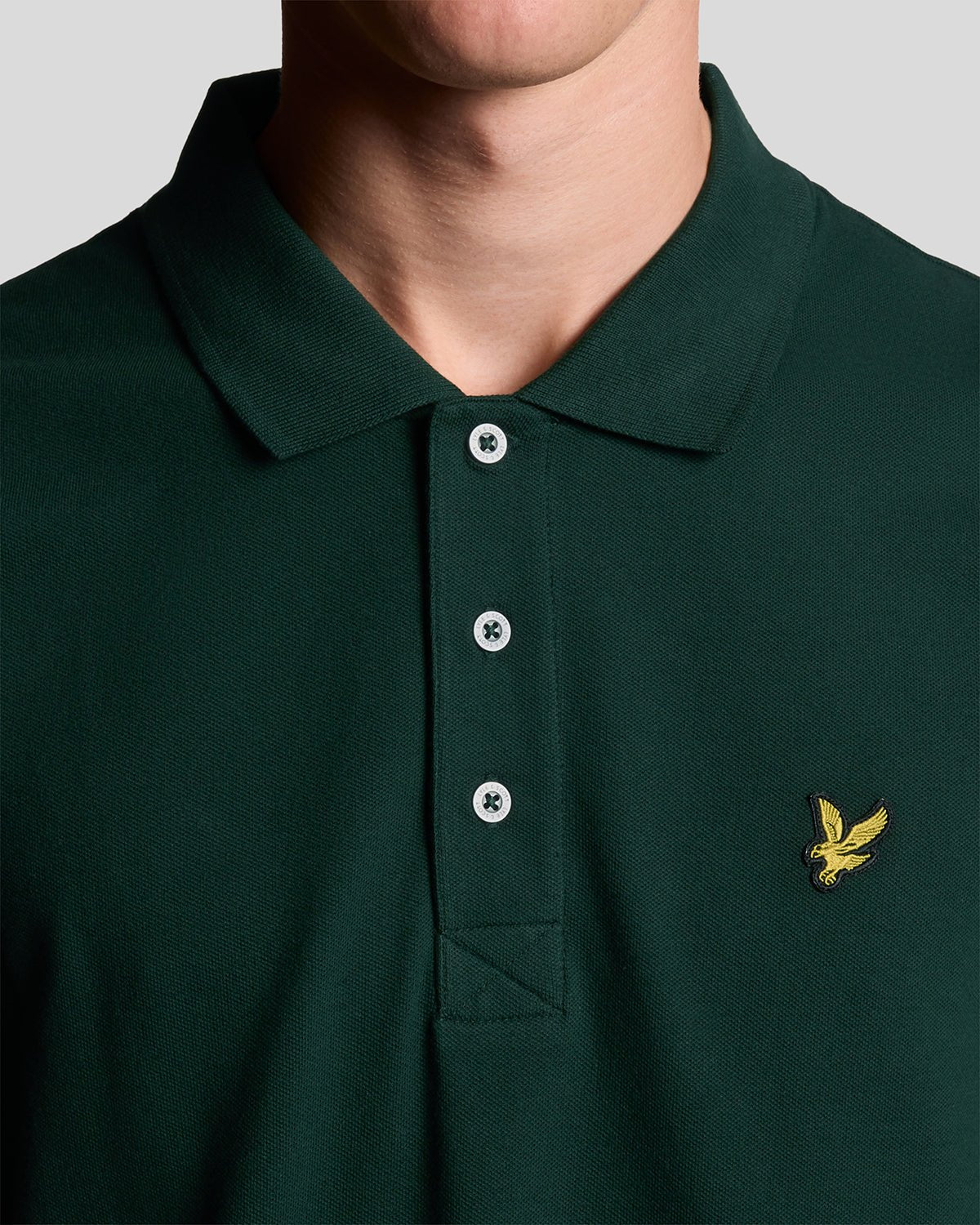 Lyle & Scott Plain Polo Shirt, Dark Green