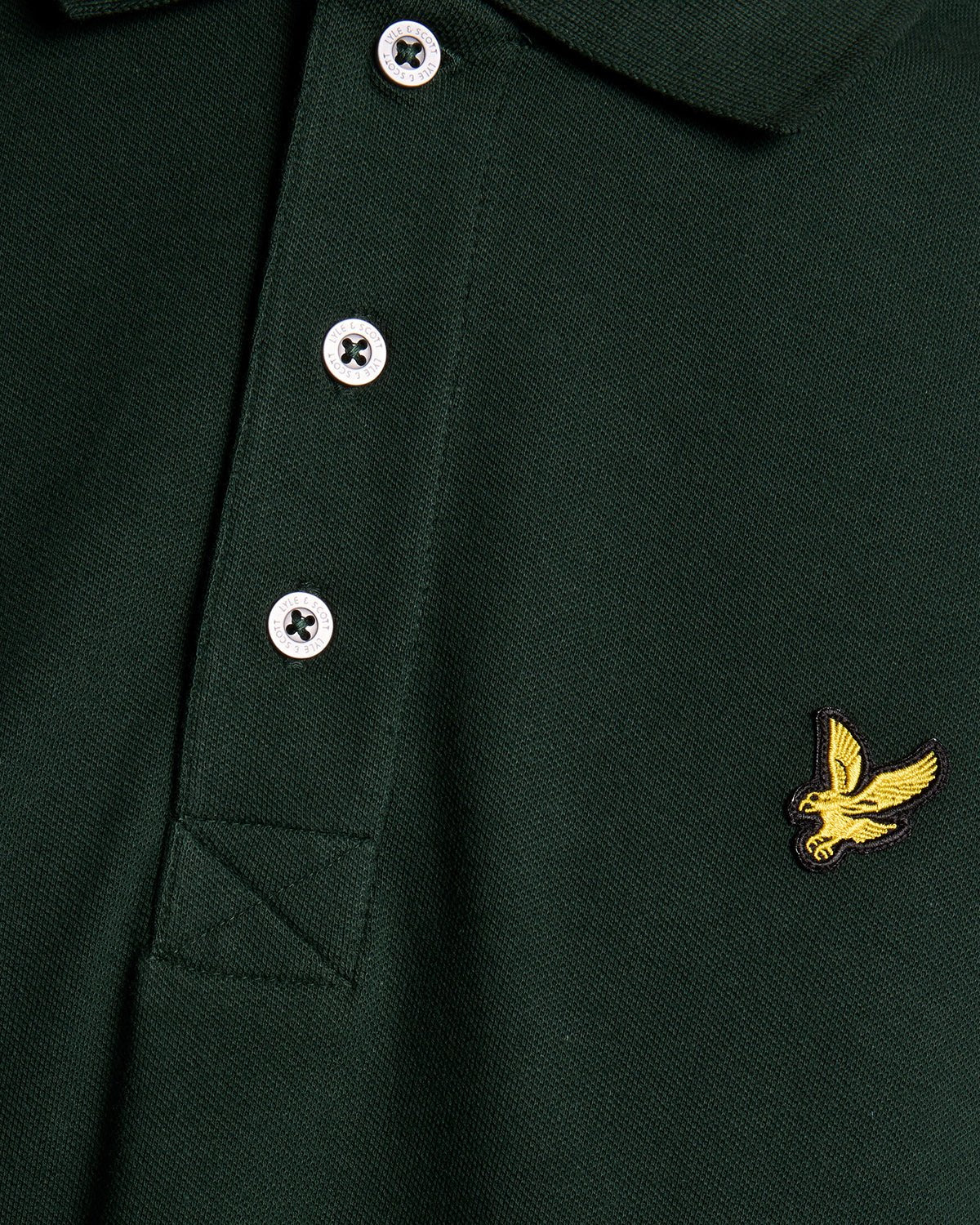 Lyle & Scott Plain Polo Shirt, Dark Green