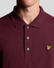 Lyle & Scott Plain Polo Shirt, Burgundy