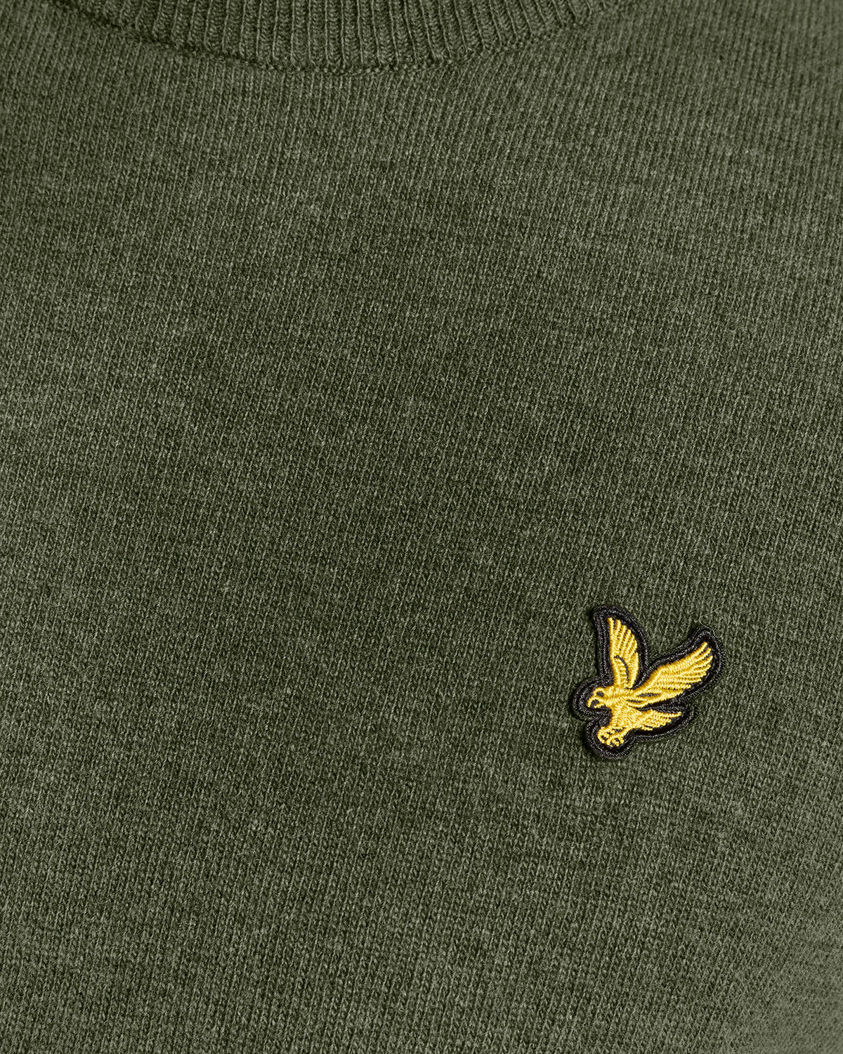Lyle & Scott Lambswool Blend Crew Neck Jumper, Deep Depths Marl