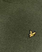 Lyle & Scott Lambswool Blend Crew Neck Jumper, Deep Depths Marl