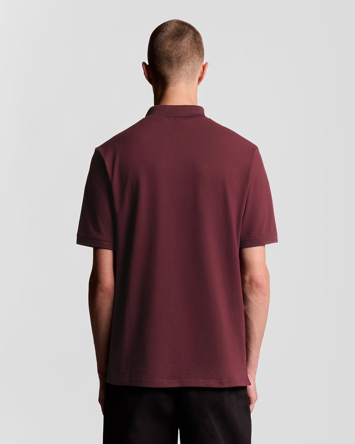 Lyle & Scott Plain Polo Shirt, Burgundy