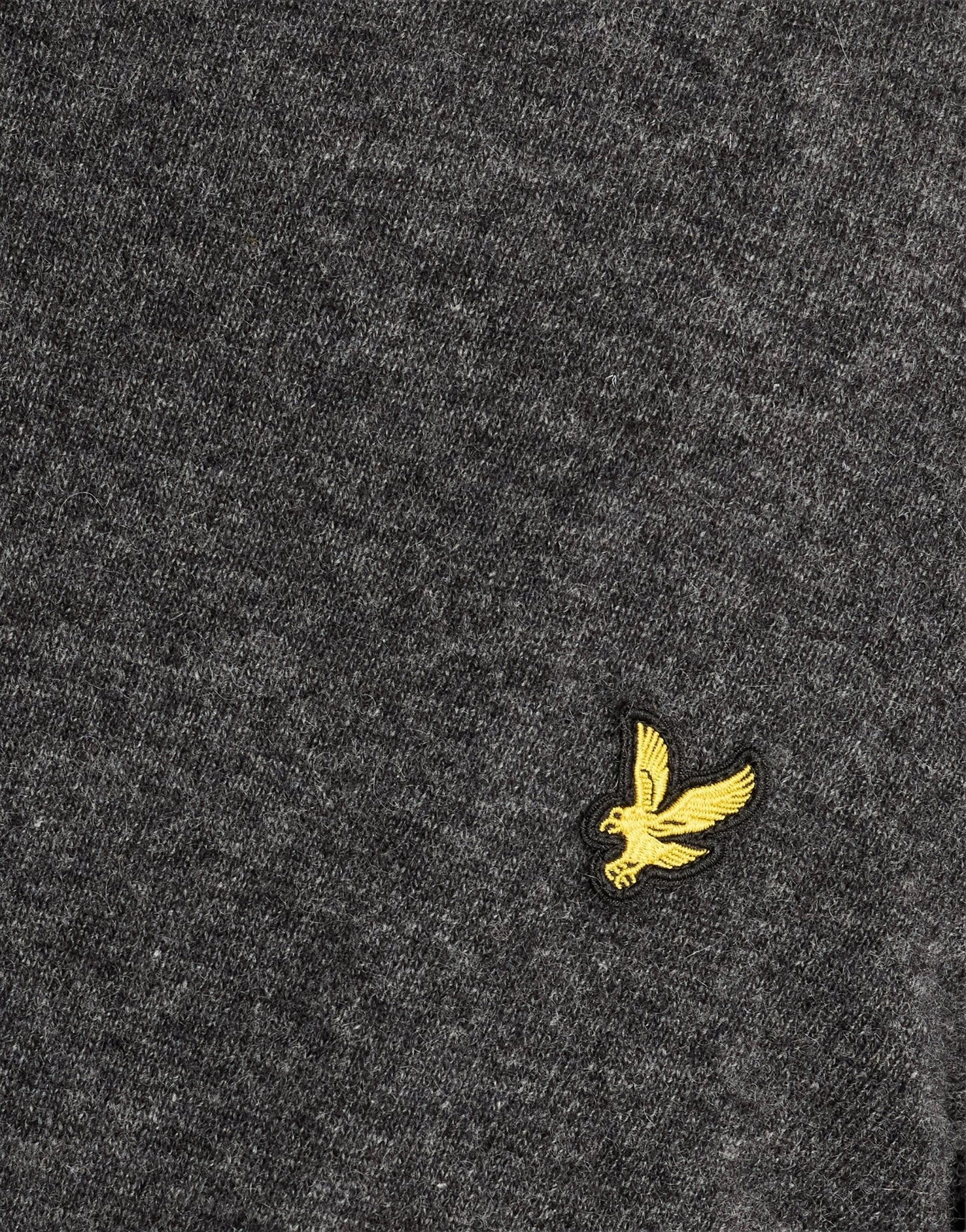 Lyle & Scott Lambswool Blend Crew Neck Jumper, Charcoal Marl