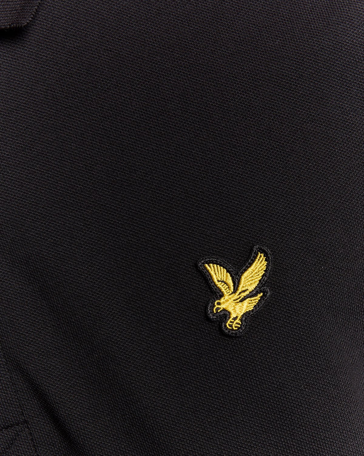 Lyle & Scott Plain Polo Shirt, Jet Black