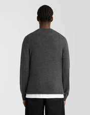 Lyle & Scott Lambswool Blend Crew Neck Jumper, Charcoal Marl