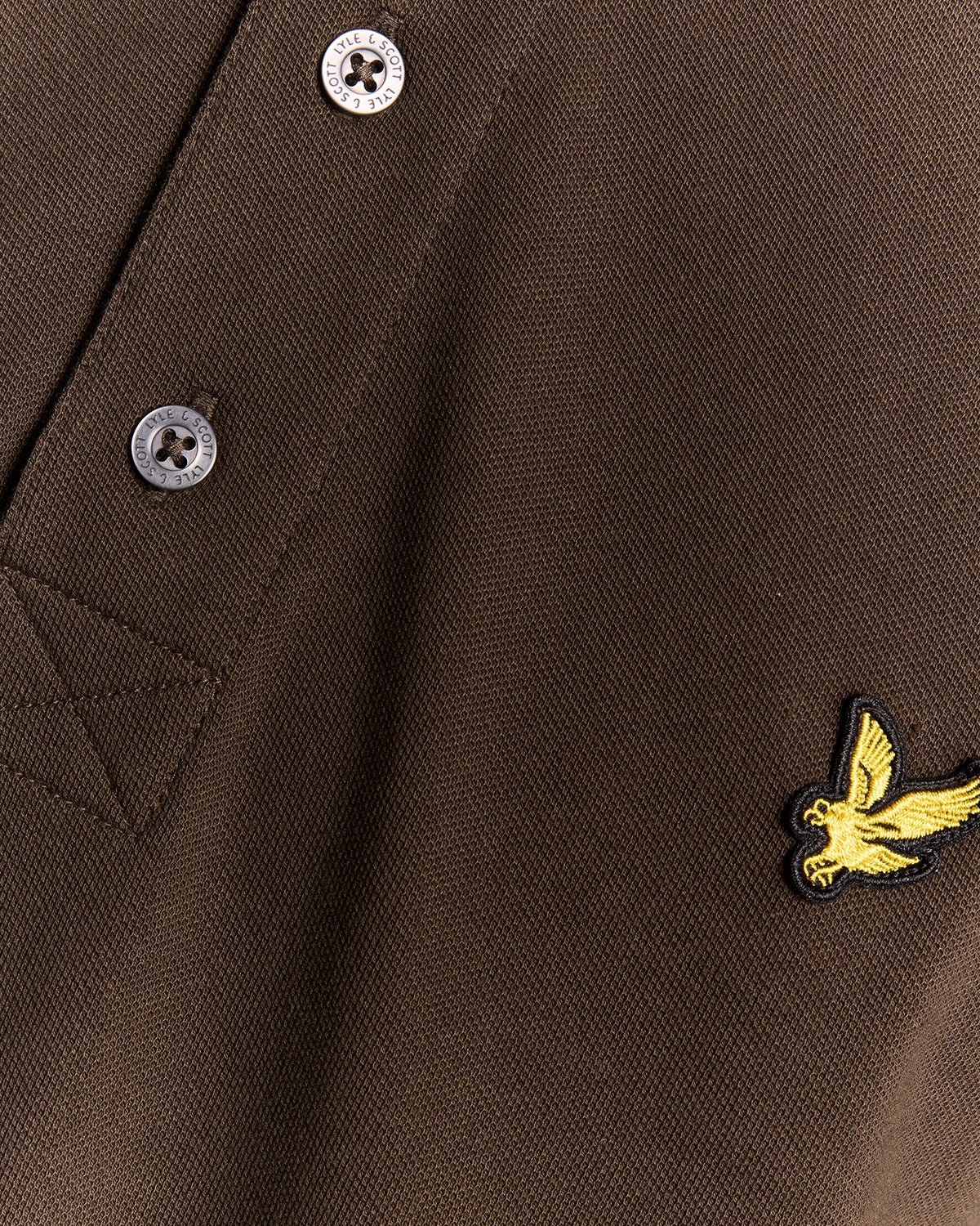Lyle & Scott Plain Polo Shirt, Olive