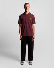 Lyle & Scott Plain Polo Shirt, Burgundy