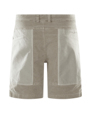 BLOCKED CORDUROY SHORTS 118 FEATHER GRAY