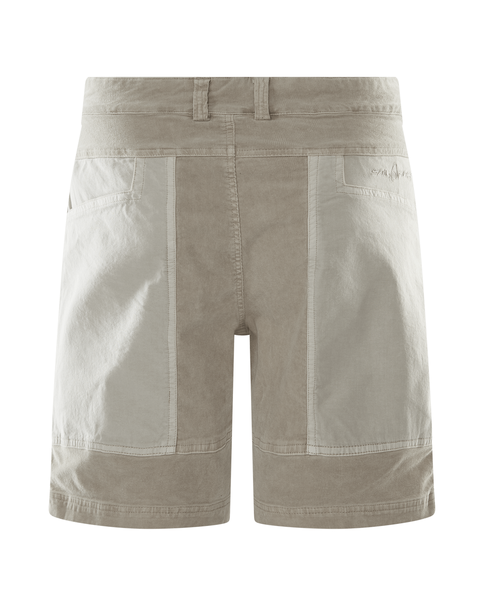BLOCKED CORDUROY SHORTS 118 FEATHER GRAY