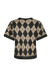 ALLESTAR CHECK KNIT CARDIGAN 123 BEIGE