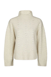 ANDA CABLE KNIT BLOUSE