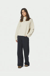 ANDA CABLE KNIT BLOUSE