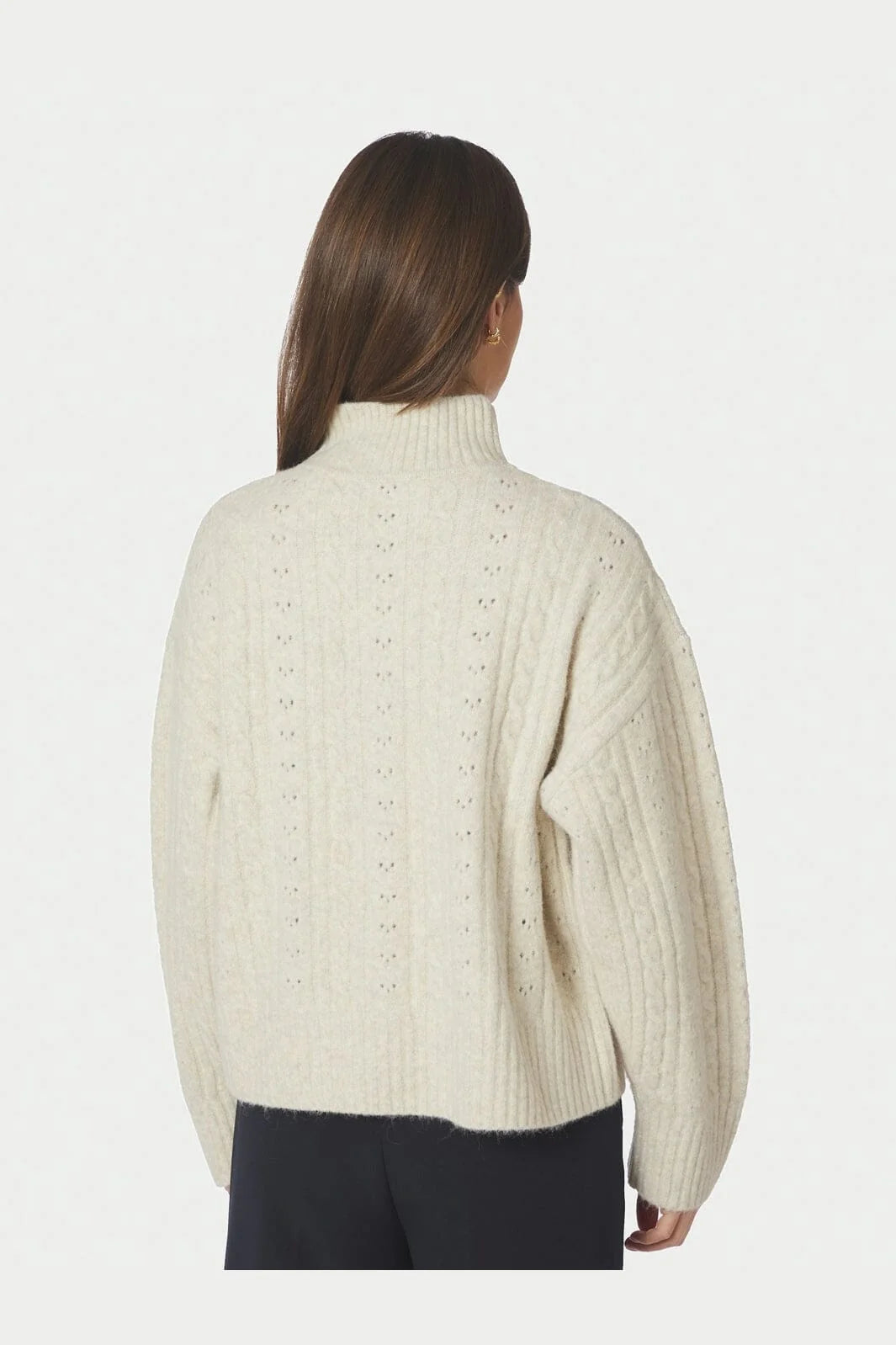 ANDA CABLE KNIT BLOUSE