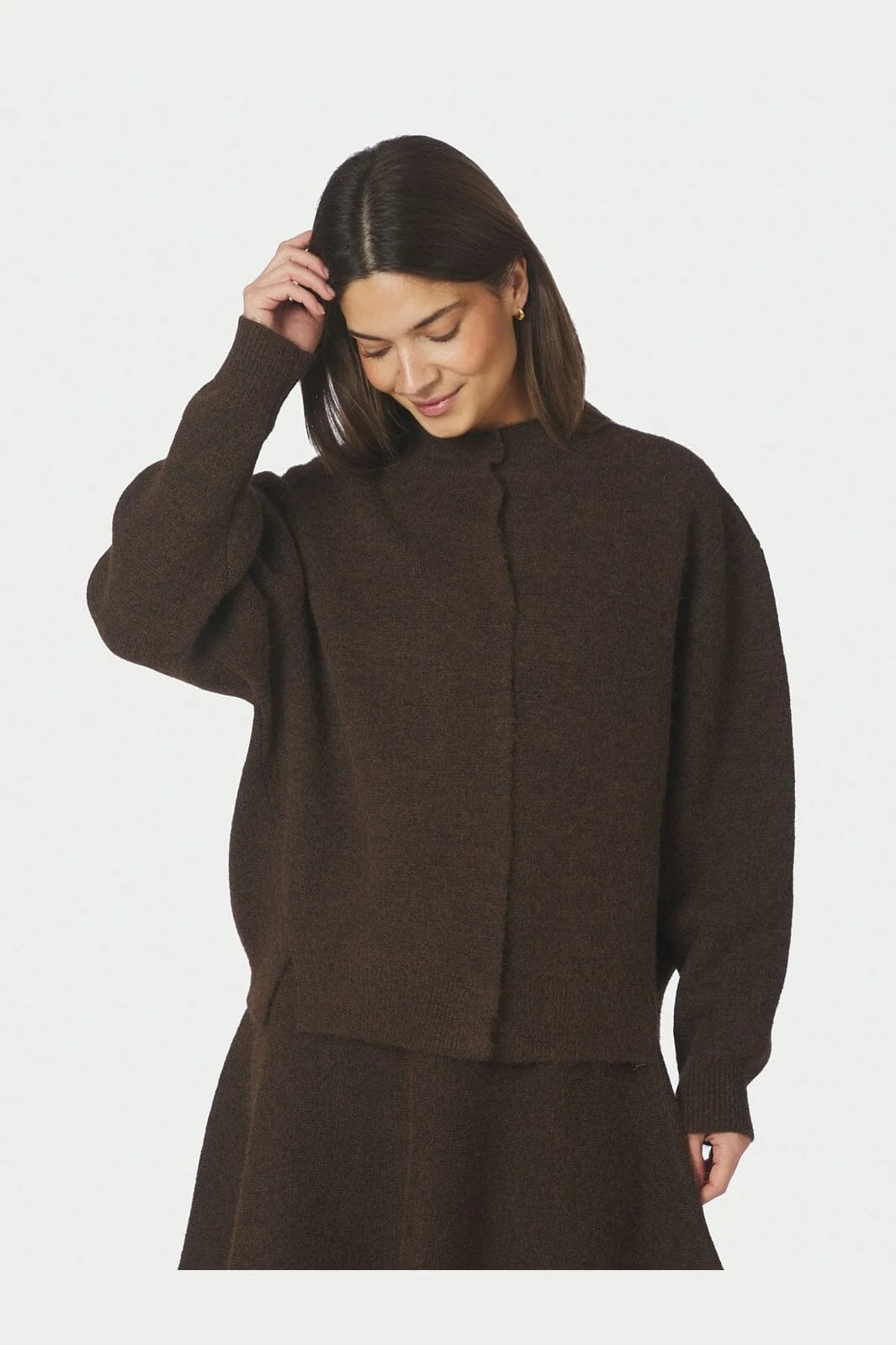 DIONE FLUFFY KNIT CARDIGAN