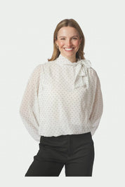 DORELLIE DOT BLOUSE