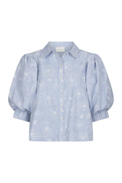 ETTA FLOWER STRIPE SHIRT