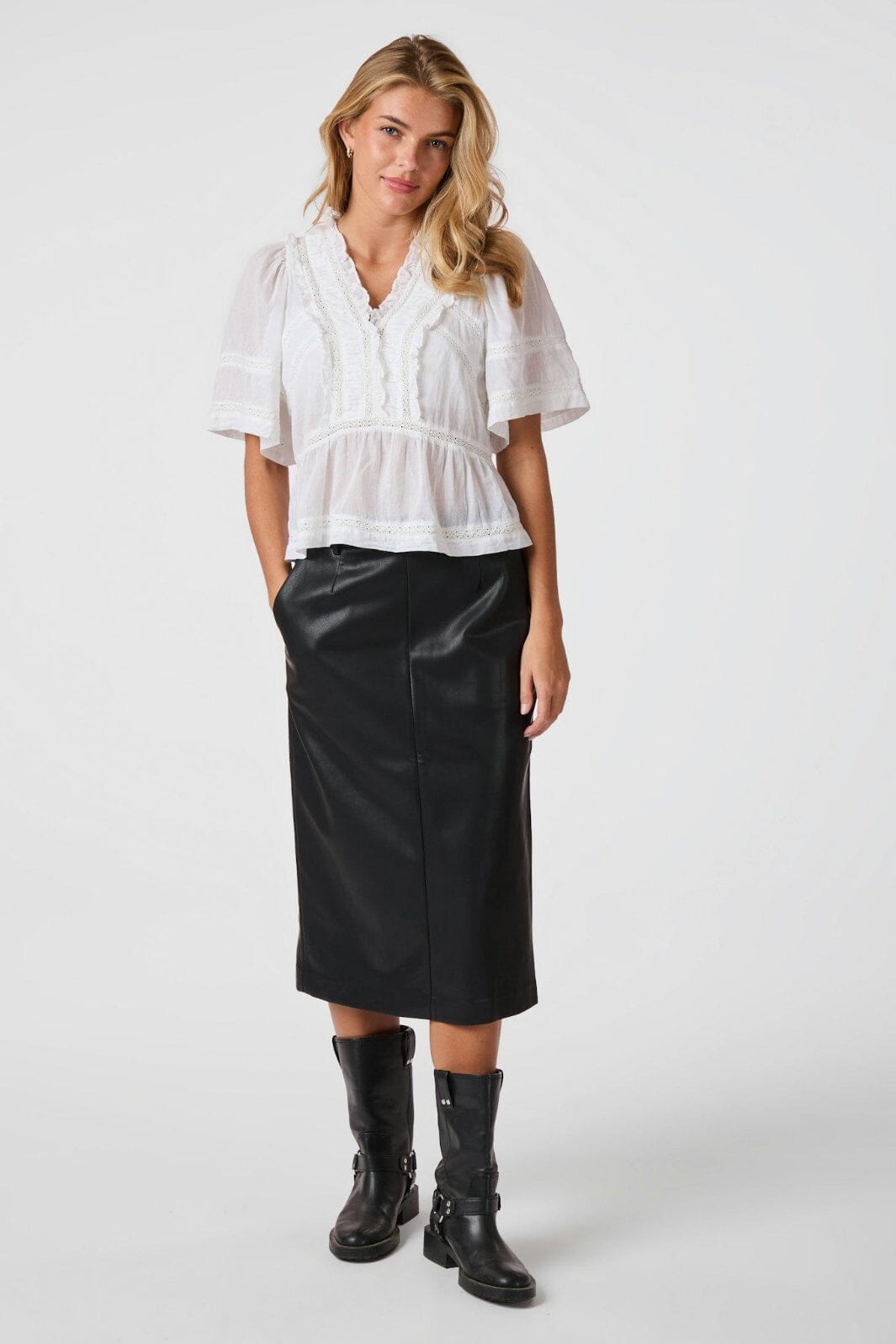 Evienne S Voile Top - 120 WHITE