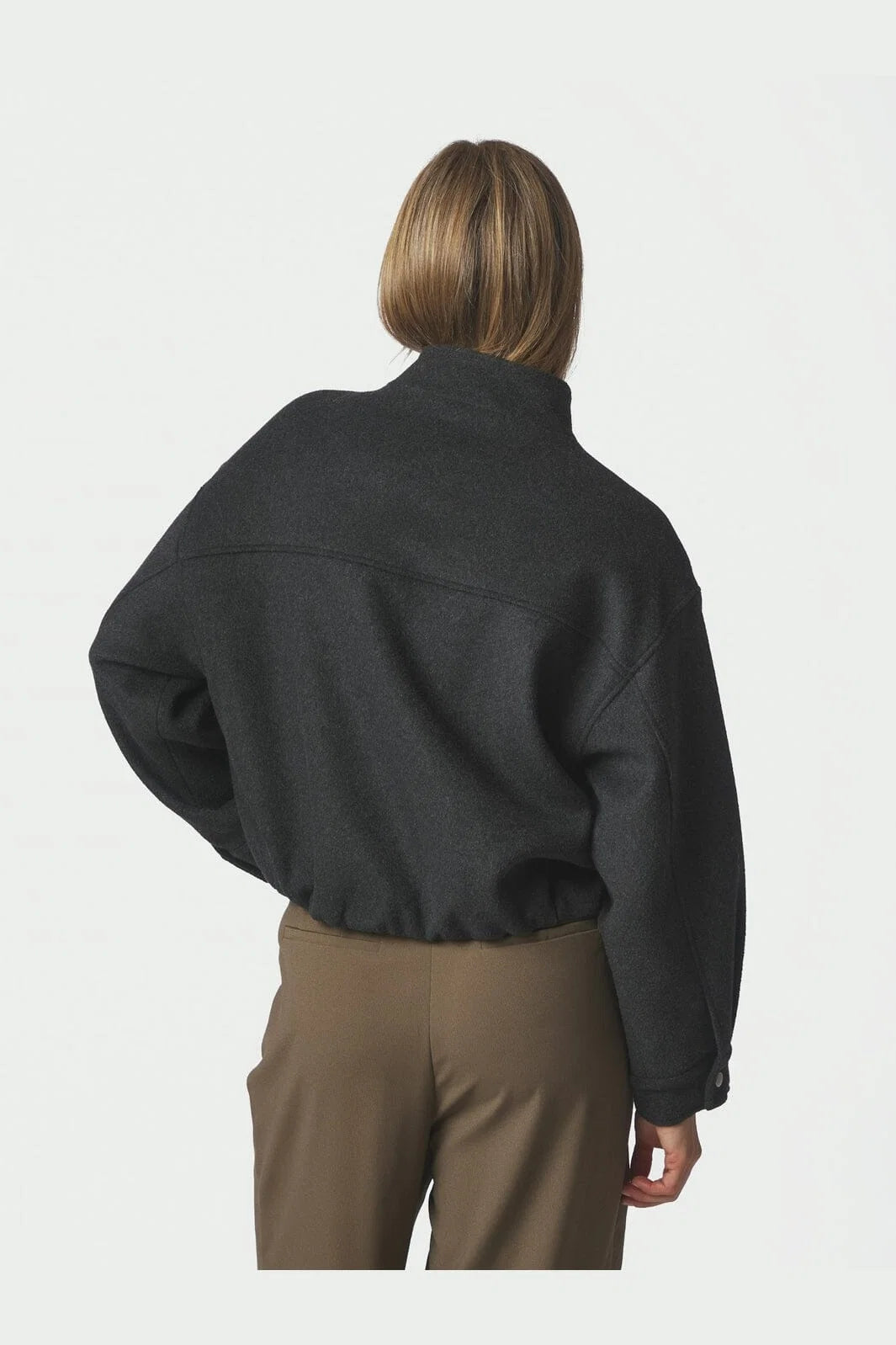 FLORINE WOOL BOMBER JACKET
