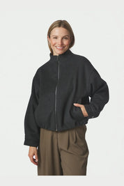 FLORINE WOOL BOMBER JACKET