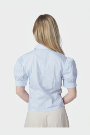 Frannie Soft Stripe Shirt - 145 LIGHT BLUE